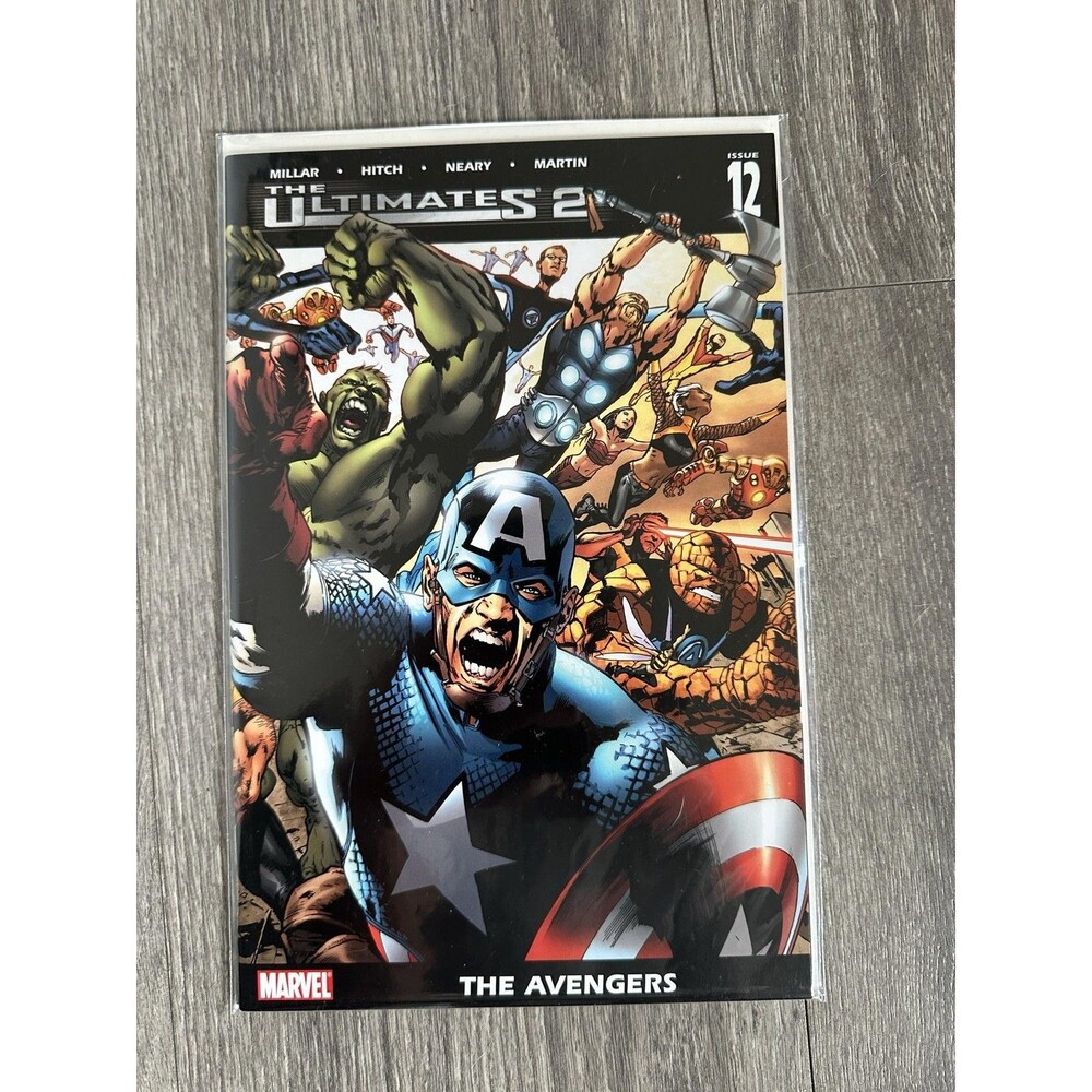 Marvel The Ultimates 2 #12 Single Issue Comic Captain Americat The Thing Color
